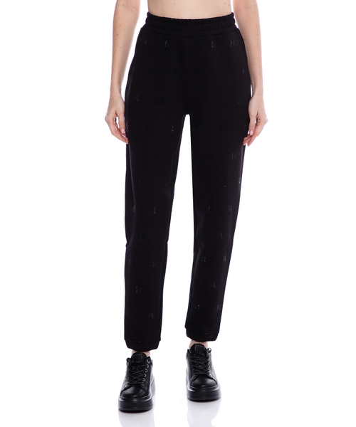 Kristallarla bəzədilmiş idman üslublu şalvar