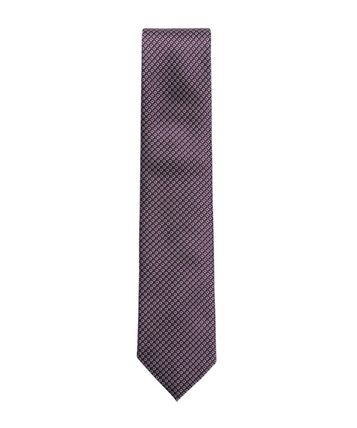 Patterned silk tie