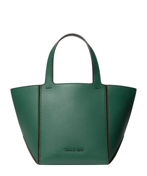 Jordi small leather tote bag