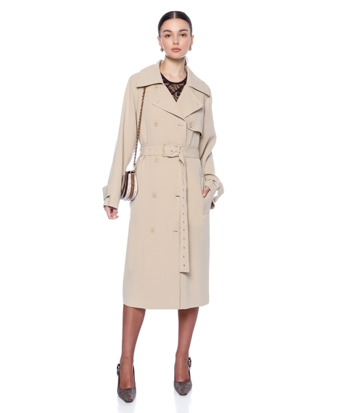 Trench coat with belt