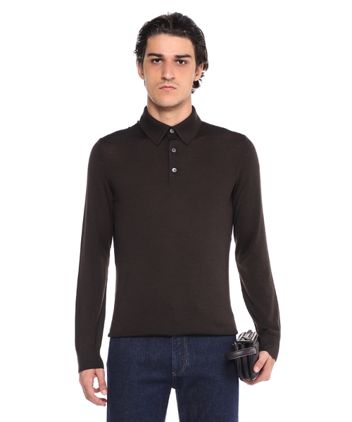 Uzunqol trikotaj polo