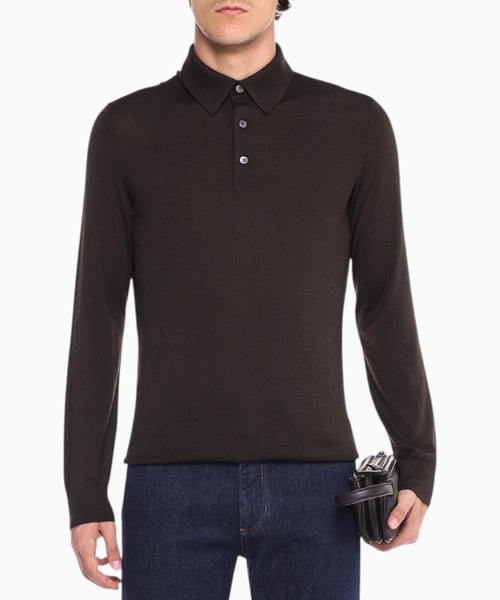Uzunqol trikotaj polo