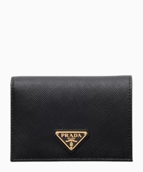 Wallet with logo detail