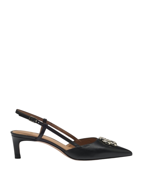 Slingback pumps in nappa leather with Double B monogram