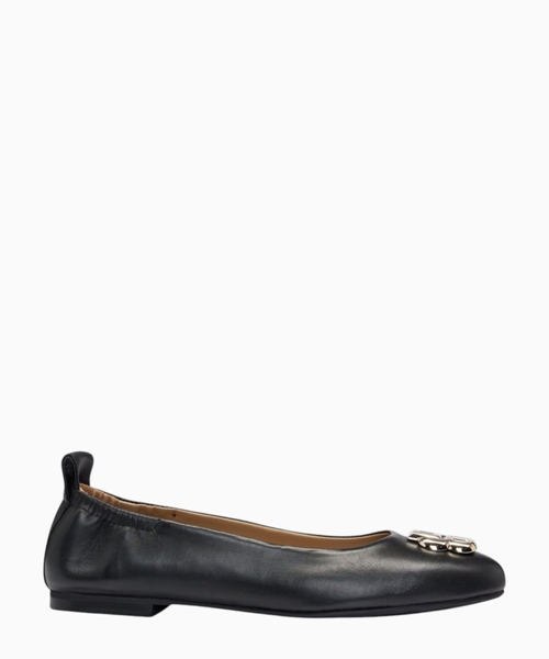 Nappa-leather ballerina pumps with Double B monogram hardware
