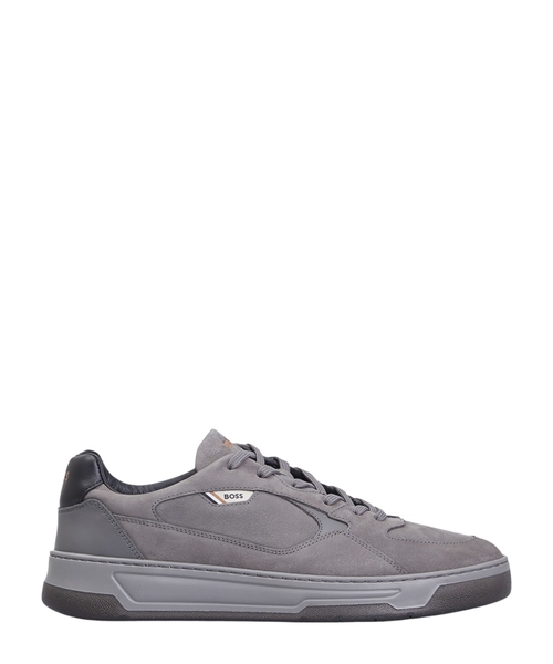 trainers with suede and leather