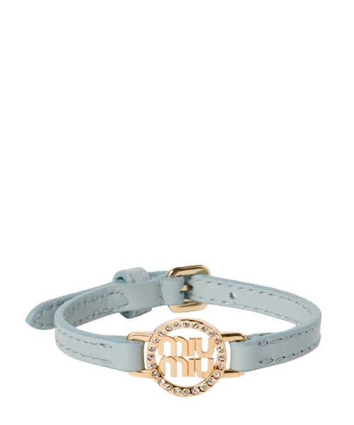 Кожаный браслет с логотипом