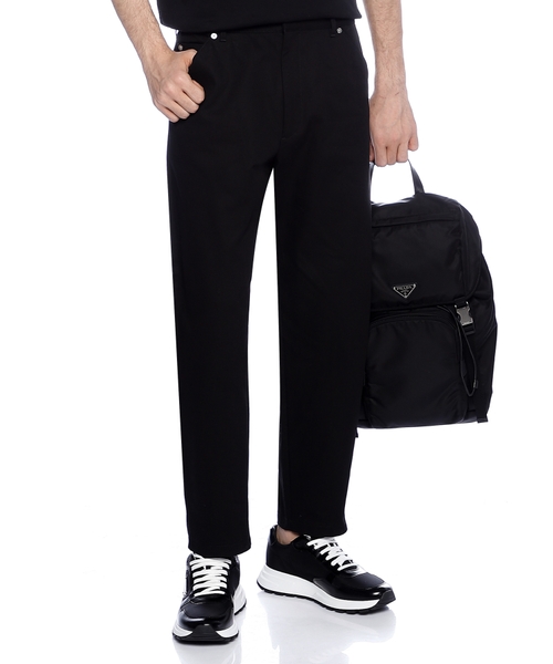 Укороченные брюки с деталью логотипа