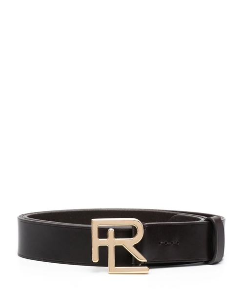 RL-buckle leather belt