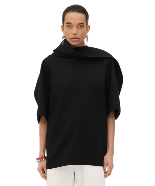 Топ из шерстяного крепа