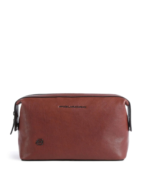 Leather toiletry bag