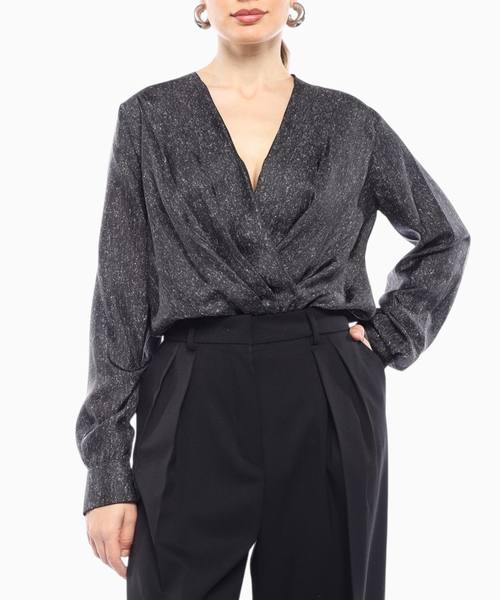Printed silk body shirt