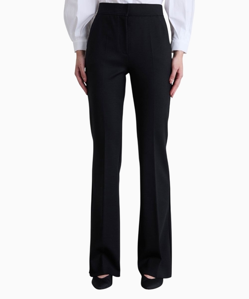 Straight jersey trousers