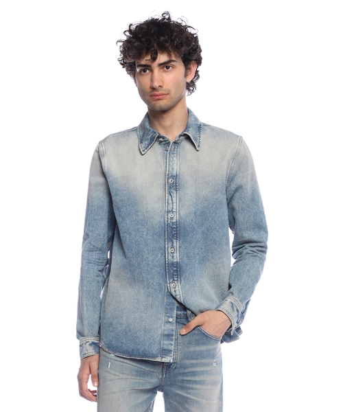 Джисовая хлопковая рубашка