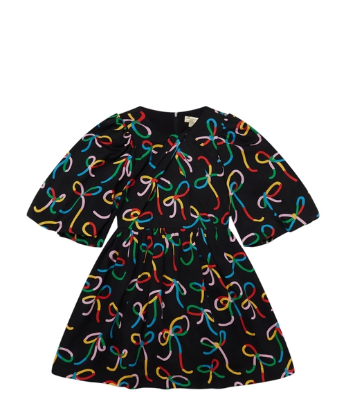 Ribbon print dress