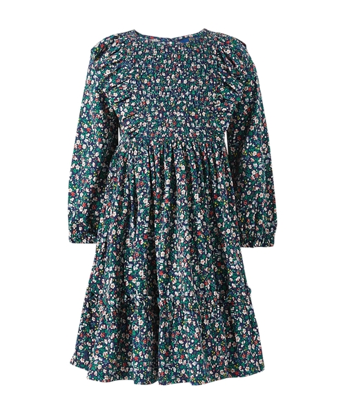 Floral ruffle dress in cotton