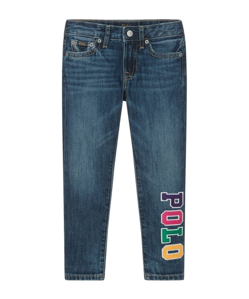 Straight-fit jeans with logo