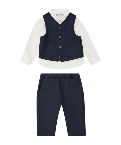 Suit with shirt, waistcoat and trousers