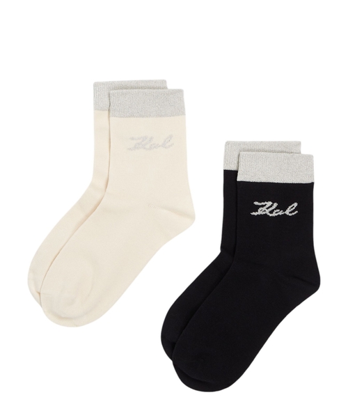 Logo printed socks set