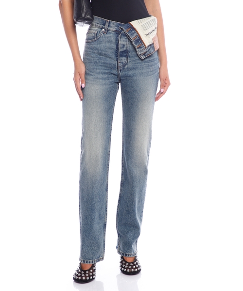 Evergreen Maxi Cowboy Cuff denim şalvar