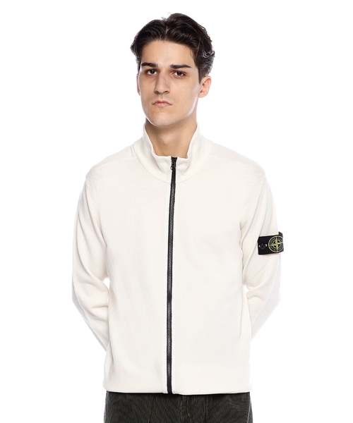 Compass-badge cardigan