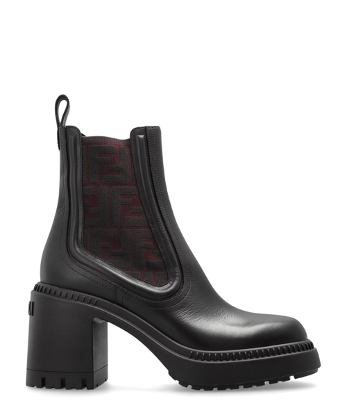 Domino heeled ankle boots