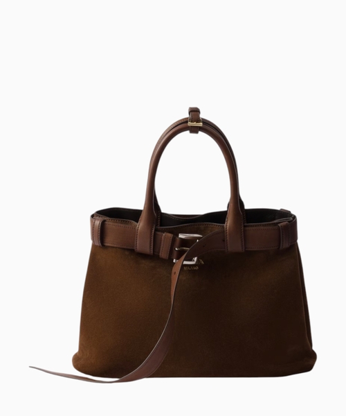 Buckle Small leather handbag