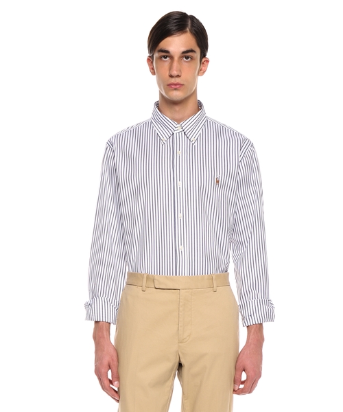 Polo Pony-embroidered cotton shirt