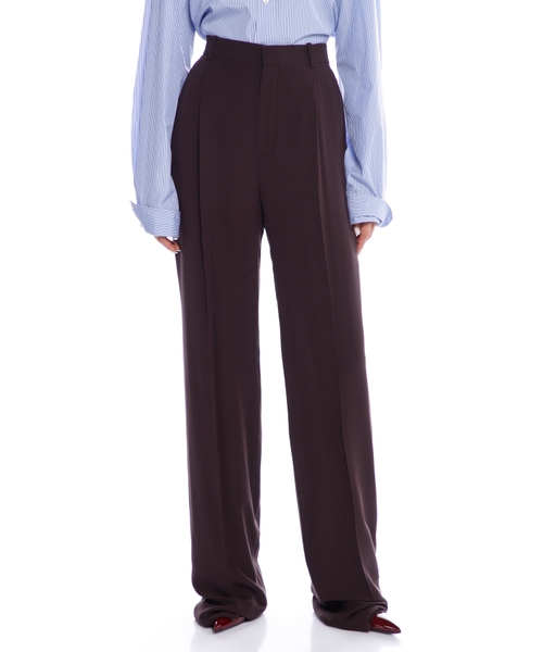 Брюки из шелкового крепа