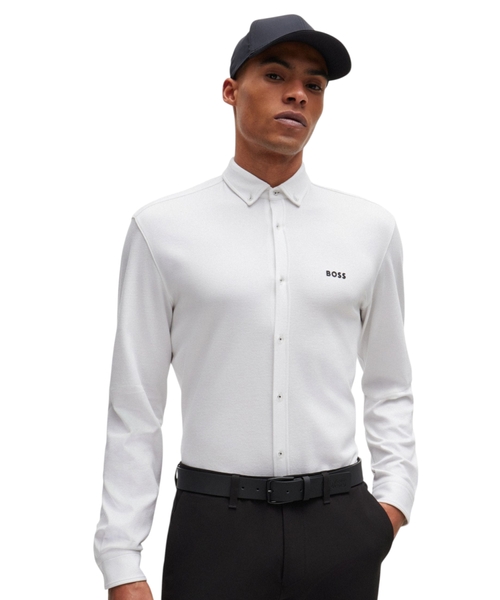 Straight cotton shirt