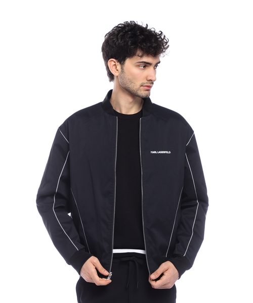 Loqo printli ikitərəfli gödəkçəsi