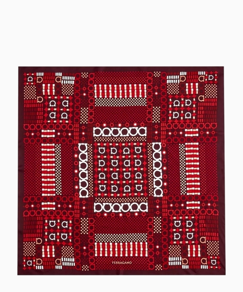 Newkilt Gancini print silk scarf