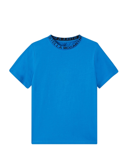 Loqo boğazlı T-shirt