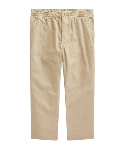 Брюки с эластичной талией и вышивкой логотипа