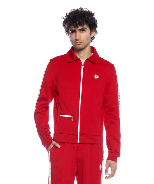 Logo-detailed sports jacket