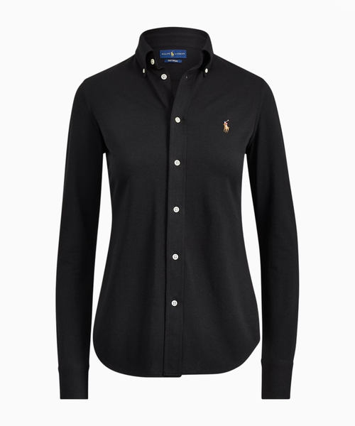 Shirt with logo embroidery