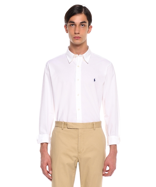 Рубашка с длинными рукавами и классическим воротником