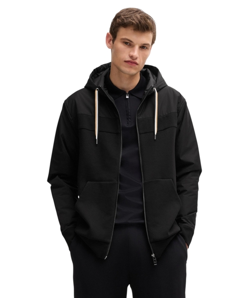 Sports jacket with a hood