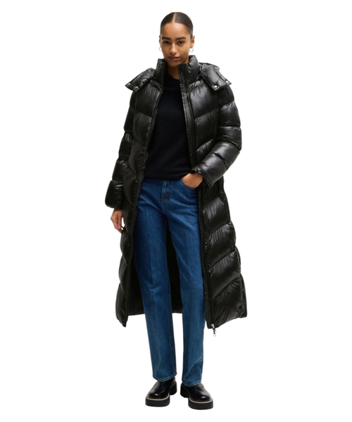 Водоотталкивающий пуховик с поясом