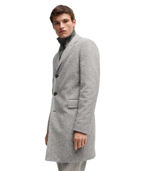 Wool blend coat