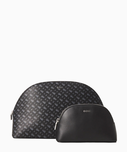 Monogram cosmetic bag set