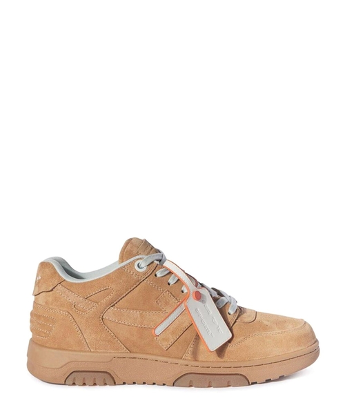 Out of Office Camel suede sneakers