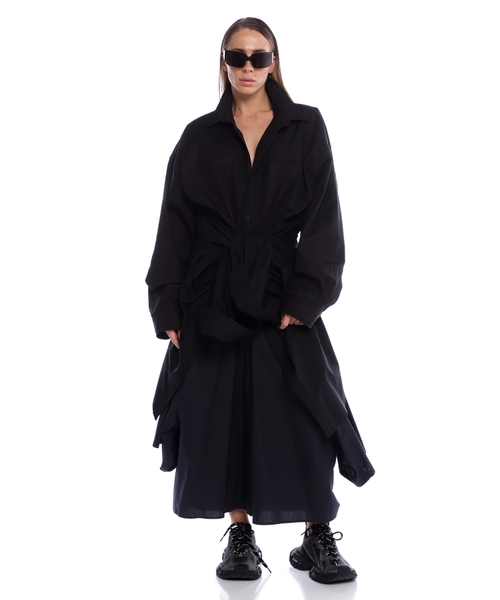 Aplikasiyalı maksi köynək don