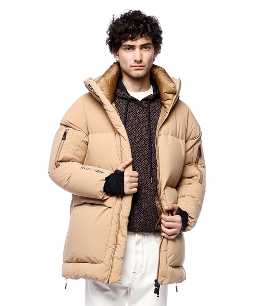 Quilted jacket with logo