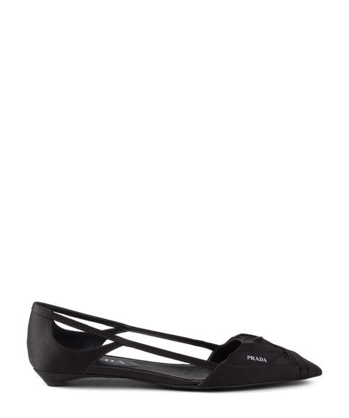 フラットシューズ Prada Satin cut-out ballet flats Prada Satin Cut-Out Ballerinas | Saks Fifth Avenue