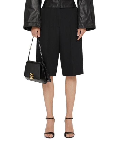 Bermuda shorts in wool