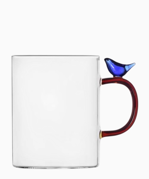 Mug light blue bird