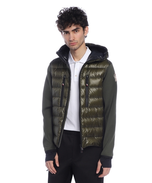 Padded zip-up hoodie