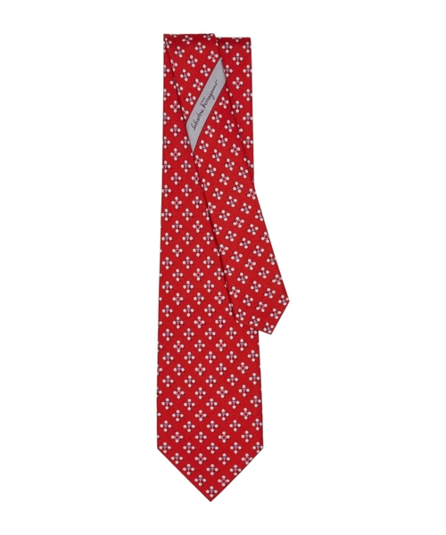 Шелковый галстук с принтом