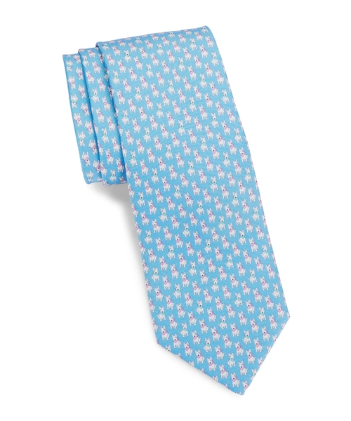 Шелковый галстук с принтом терьеров